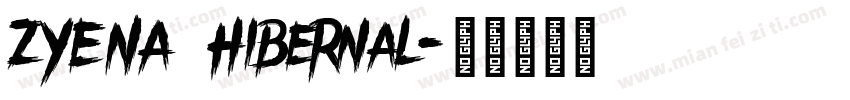 ZYENA Hibernal字体转换